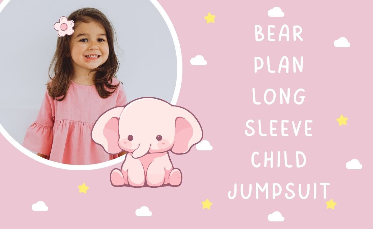 Bear Plan Long Sleeve Child Jumpsuit